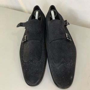 Double Monk Strap Suede Men’s Dress Shoes